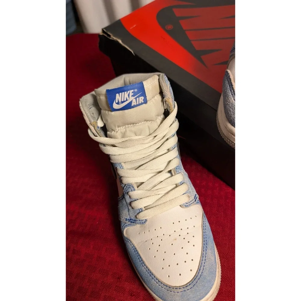 Jordan 1 Retro OG High Hyper Royal Smoke Grey Size M/Y 6.5  with Box and Receipt